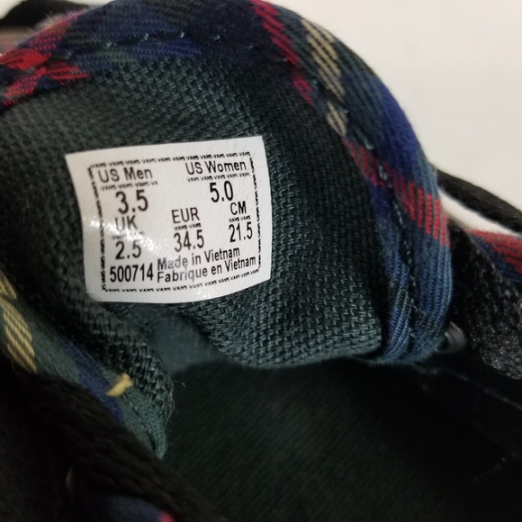 Vans Plaid Sneakers - Picture 12 of 14